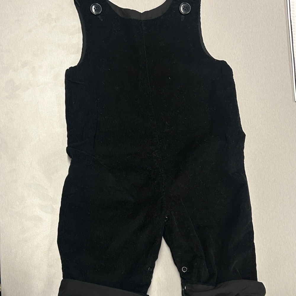 Zuccini kids black overall one piece. 18 month